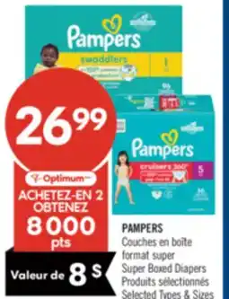 Pharmaprix PAMPERS Super Boxed Diapers offer