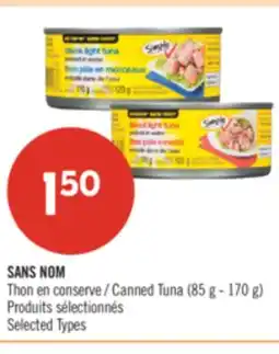 Pharmaprix NO NAME Thon en Canned Tuna (85 g - 170 g) offer