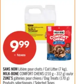 Pharmaprix NO NAME Cat Litter (7 kg), MILK-BONE COMFORT CHEWS (210 g - 312 g) or ZUKE'S Dog Treats (170 g) offer