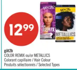 Pharmaprix göt2b COLOR REMIX or METALLICS Hair Colour offer