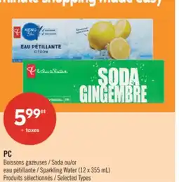 Pharmaprix PC Soda or Sparkling Water offer