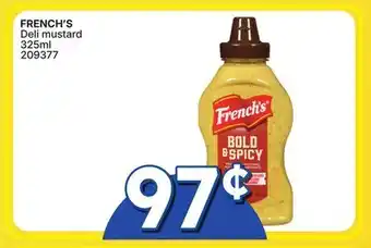 Rossy FRENCH'S Deli mustard offer