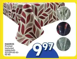 Rossy MADRID Printed textured tablecloth offer