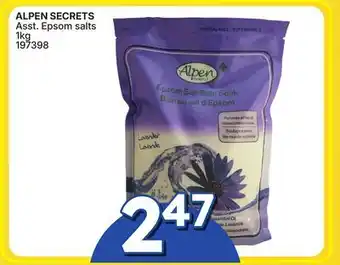 Rossy ALPEN SECRETS Asst. Epsom salts offer
