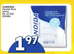 Rossy CANDIDA Dental floss sticks offer