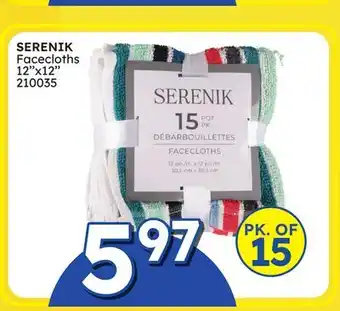 Rossy SERENIK Facecloths offer