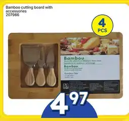 Rossy Bamboo cutting board with accessories offer