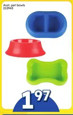 Rossy Asst. pet bowls offer