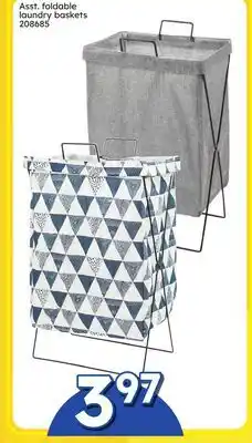 Rossy Asst. foldable laundry baskets offer