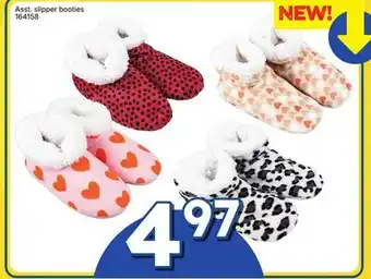 Rossy Asst. slipper booties offer