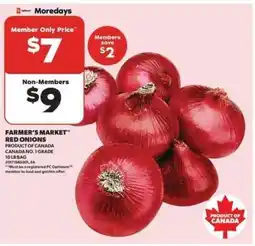 Real Canadian Superstore Farmer's Market Red Onions offer