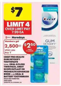 Real Canadian Superstore Crest Pro Health Gum Detoxify Toothpaste offer