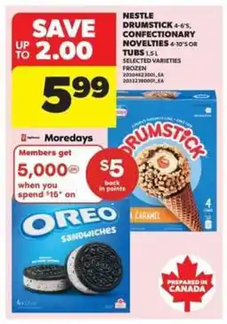 Real Canadian Superstore Nestle Drumstick & Confectionary Novelties offer