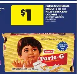 Real Canadian Superstore Parle G Original Biscuits or Hide & Seek Fab Cookies offer