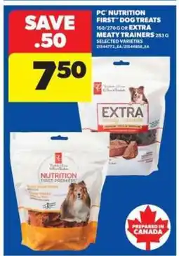 Real Canadian Superstore PC Nutrition First Dog Treats offer