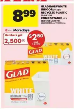 Real Canadian Superstore Glad Bags White Indoor offer