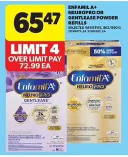 Real Canadian Superstore Enfamil A+ NeuroPro or Gentlease Powder Refills offer