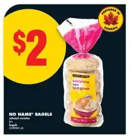 No Frills No Name Bagels offer