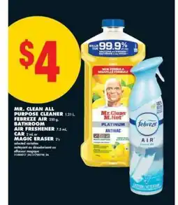 No Frills Mr. Clean All Purpose Cleaner, Febreze Air offer
