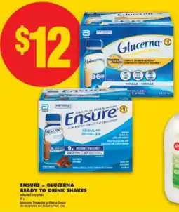 No Frills Ensure or Glucerna Ready to Drink Shakes offer