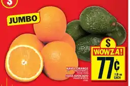 Food Basics Navel Orange / Hass Avocado offer