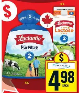Food Basics Lactantia Milk offer