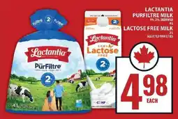 Food Basics Lactantia Milk offer