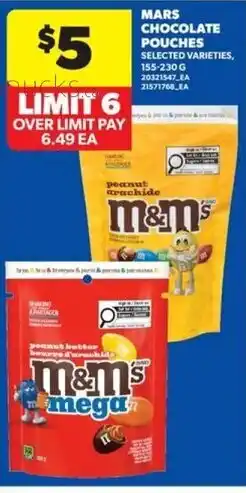 Real Canadian Superstore Mars chocolate pouches offer
