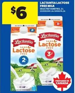 Real Canadian Superstore Lactantia lactose free milk offer
