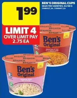 Real Canadian Superstore Ben's original cups offer