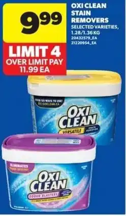 Real Canadian Superstore Oxi clean stain removers offer