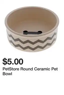 Dollarama PetStore Round Ceramic Pet Bowl offer