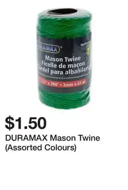 Dollarama DURAMAX Mason Twine (Assorted Colours) offer