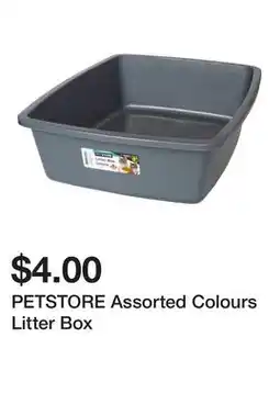 Dollarama PETSTORE Assorted Colours Litter Box offer