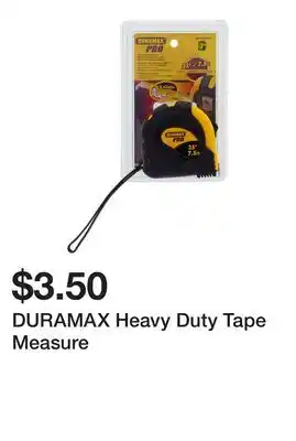 Dollarama DURAMAX Heavy Duty Tape Measure offer