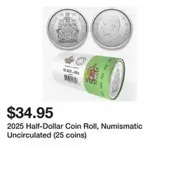 TSC Stores 2025 Half-Dollar Coin Roll, Numismatic Uncirculated (25 coins) offer
