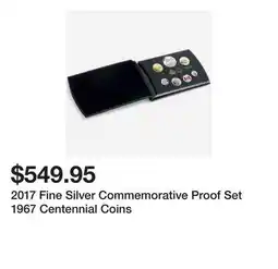 TSC Stores 2017 Fine Silver Commemorative Proof Set 1967 Centennial Coins offer