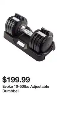 Sport Chek Evoke 10-50lbs Adjustable Dumbbell offer