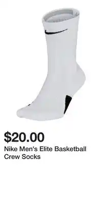 Sport Chek Nike Men's Elite Basketball Crew Socks offer
