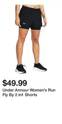Sport Chek Under Armour Women's Run Fly By 2 in1 Shorts offer