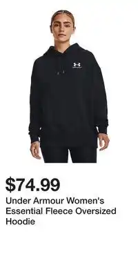 Sport Chek Under Armour Women's Essential Fleece Oversized Hoodie offer