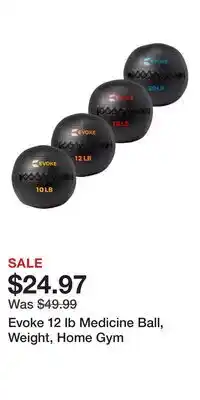 Sport Chek Evoke 12 lb Medicine Ball, Weight, Home Gym offer