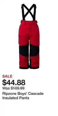 Sport Chek Ripzone Boys' Cascade Insulated Pants offer