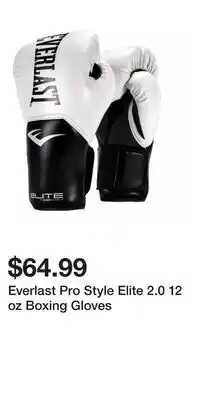 Sport Chek Everlast Pro Style Elite 2.0 12 oz Boxing Gloves offer
