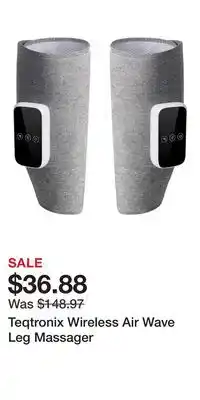 Sport Chek Teqtronix Wireless Air Wave Leg Massager offer