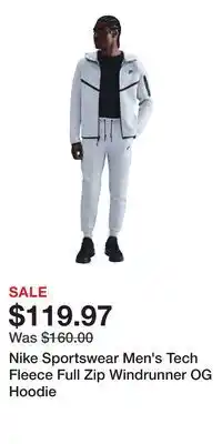 Sport Chek Nike Sportswear Men's Tech Fleece Full Zip Windrunner OG Hoodie offer