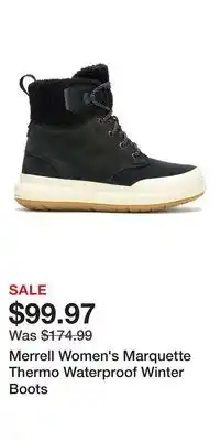 Sport Chek Merrell Women's Marquette Thermo Waterproof Winter Boots offer