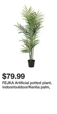 IKEA FEJKA Artificial potted plant, indoor/outdoor/Kentia palm offer