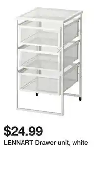 IKEA LENNART Drawer unit, white offer
