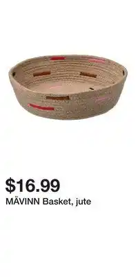 IKEA MÄVINN Basket, jute offer